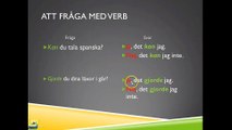 درس بالعربي الجواب القصير أو Kortsvar في اللغة السويدية ATT FRÅGA MED VERB