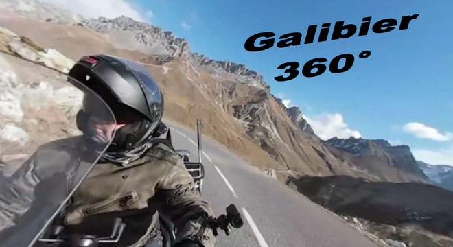 Col du Galibier - Une partie de la montée côté Valloire - Goldwing 1800 - hayadada