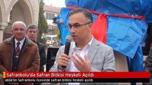 Safranbolu'da Safran Bitkisi Heykeli Açıldı