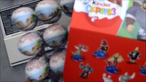 NEW 2016! Kinder Surprise Три богатыря. Открываем упаковку 36 шоколадных яиц Unboxing Киндер Сюрприз