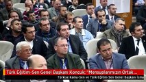 Türk Eğitim-Sen Genel Başkanı Koncuk: 
