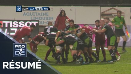 PRO D2 - Résumé Dax-Montauban: 16-20 - J12 - Saison 2017/2018