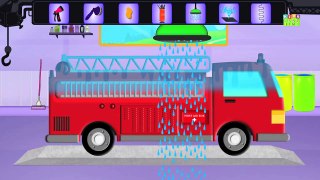Ladder Truck | Toy Car Wash for Toddlers | Video for Children