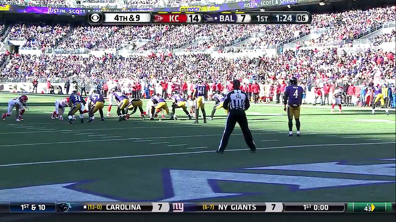 2015 - Ravens run unsuccessful fake punt