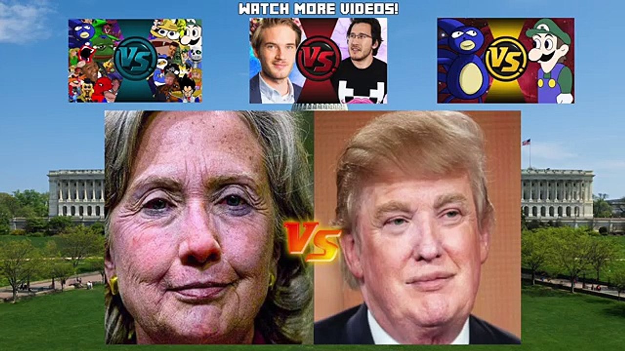 DONALD TRUMP vs HILLARY CLINTON! Cartoon Fight Club Episode 110