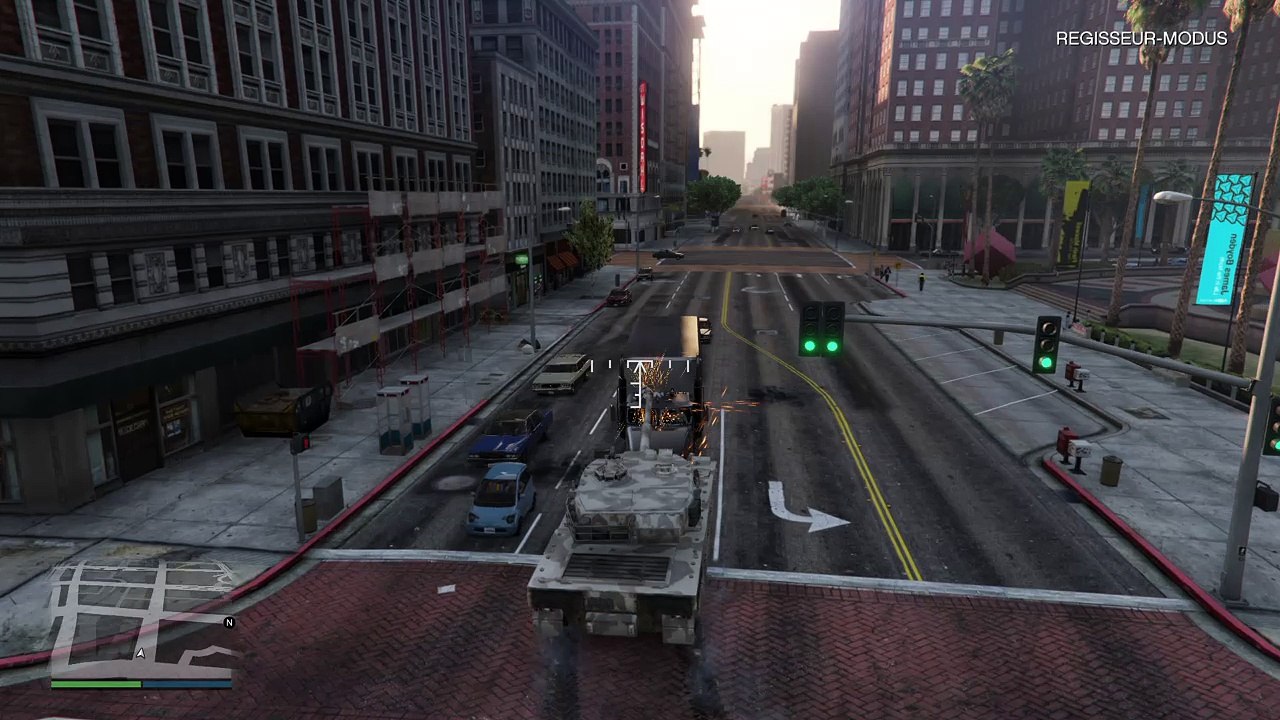 Grand Theft Auto V LKW Stunt mit Panzer