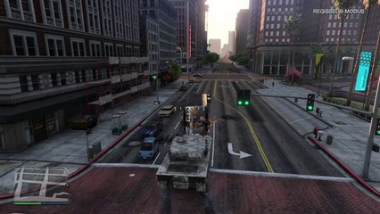 Grand Theft Auto V LKW Stunt mit Panzer