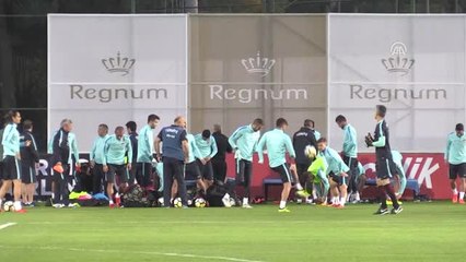 A Milli Futbol Takımı, Arnavutluk Maçı Hazırlıklarını Sürdürüyor