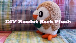 ❤ DIY Alola Pokemon Sock Plushies! How to make Rowlet, Litten, Popplio and Rockruff! ❤