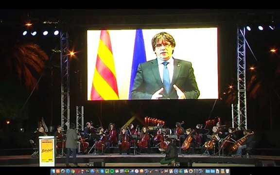 Parlaments de Puigdemont i els consellers des de Brussel·les
