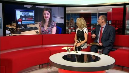 Beautiful One Armed British Weather Girl - Lucy Martin