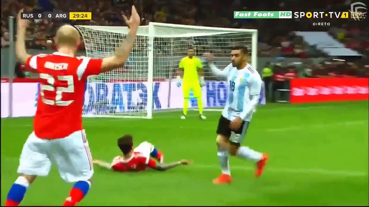 RUSSIA 0-1 ARGENTINA  -  Highlights - 11 Nov 2017