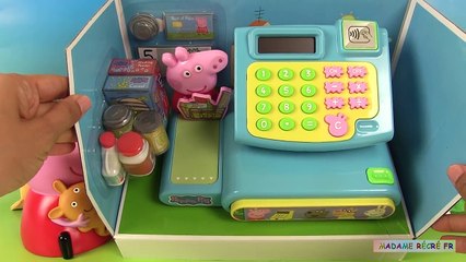 Peppa Pig Fait les Courses Jouet Caisse Enregistreuse et Mallette d'Activités
