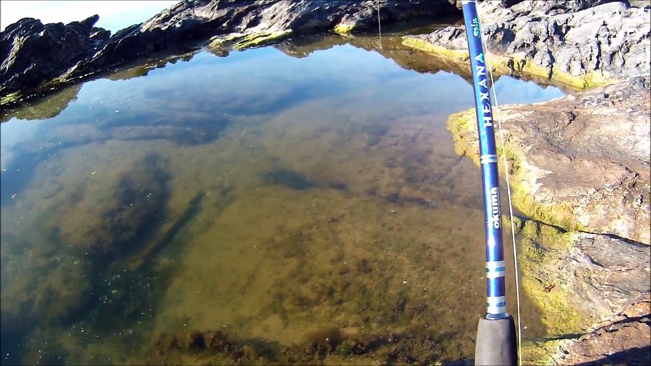 Shore Fishing - Rock Fishing for Wrasse with Slug-Go Soft Plastic Lures