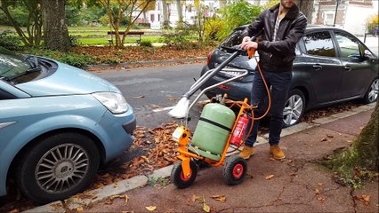 RIPAGREEN®, le désherbage thermique le plus rapide au monde grâce a son procédé unique et breveté d'air chaud pulsé.