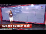 6 polis arabasını peşine takıp tarlada köşe kapmaca oynadı