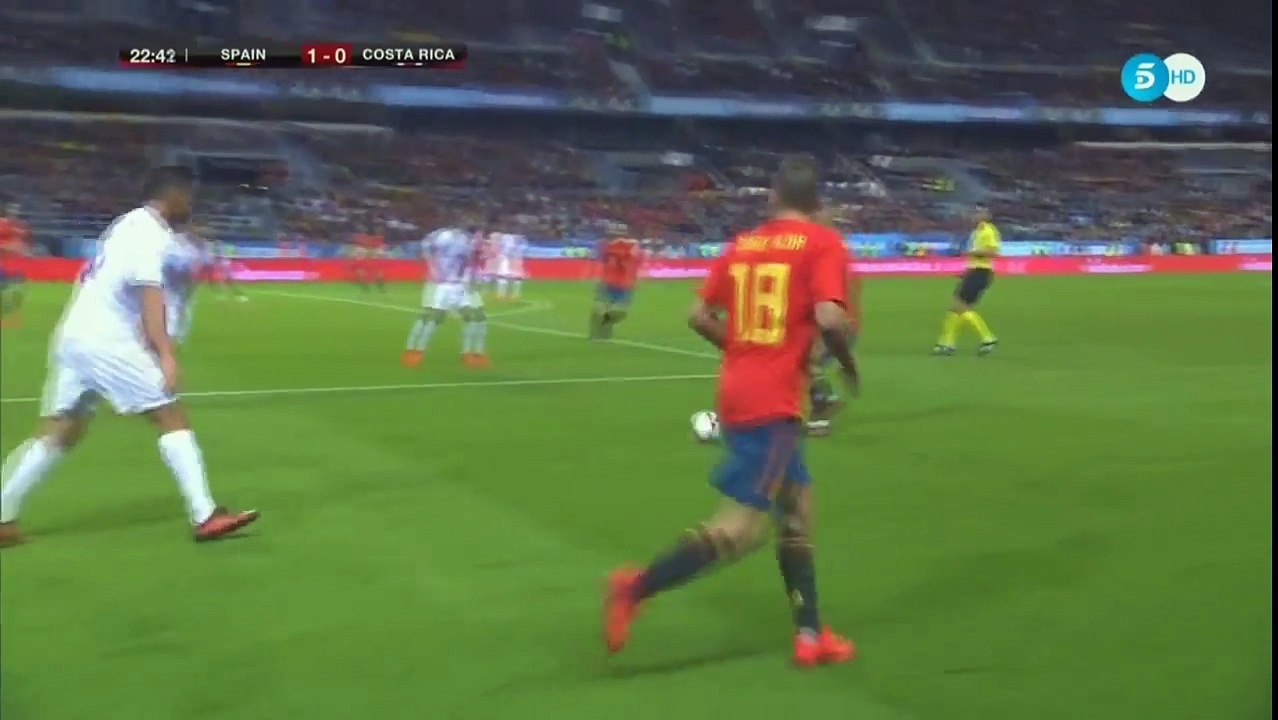 Alvaro Morata Goal - Spain 2-0 Costa Rica 11-11-2017