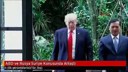 ABD ve Rusya Suriye Konusunda Anlaştı