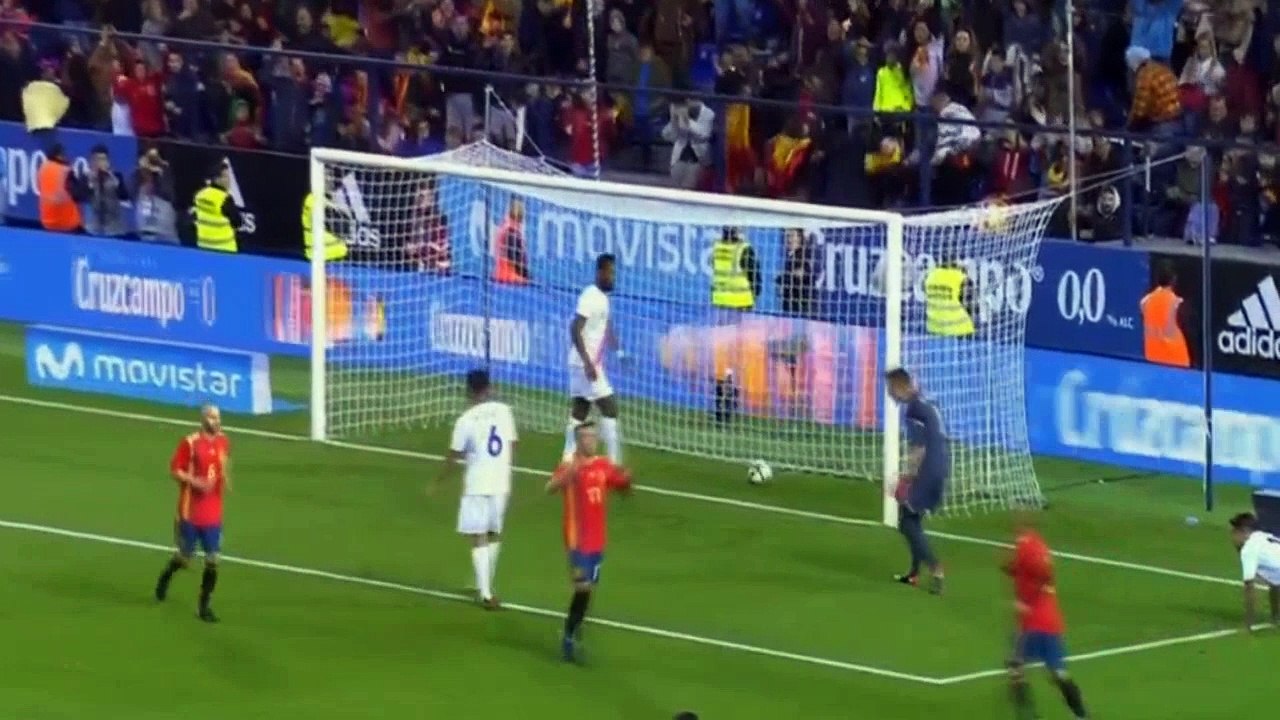 Espana vs Costa Rica 5-0 Todos los Goles y Resumen (Amistoso) 11/11/2017