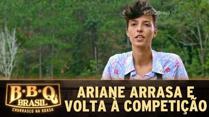 Ariane arrasa e volta à competição