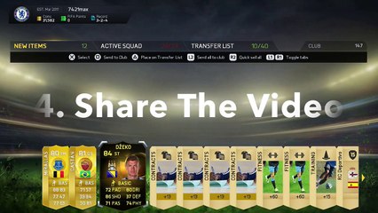 Fifa 15 Ultimate Team In Form Dzeko Giveaway! | Team Of The Week Giveaway!