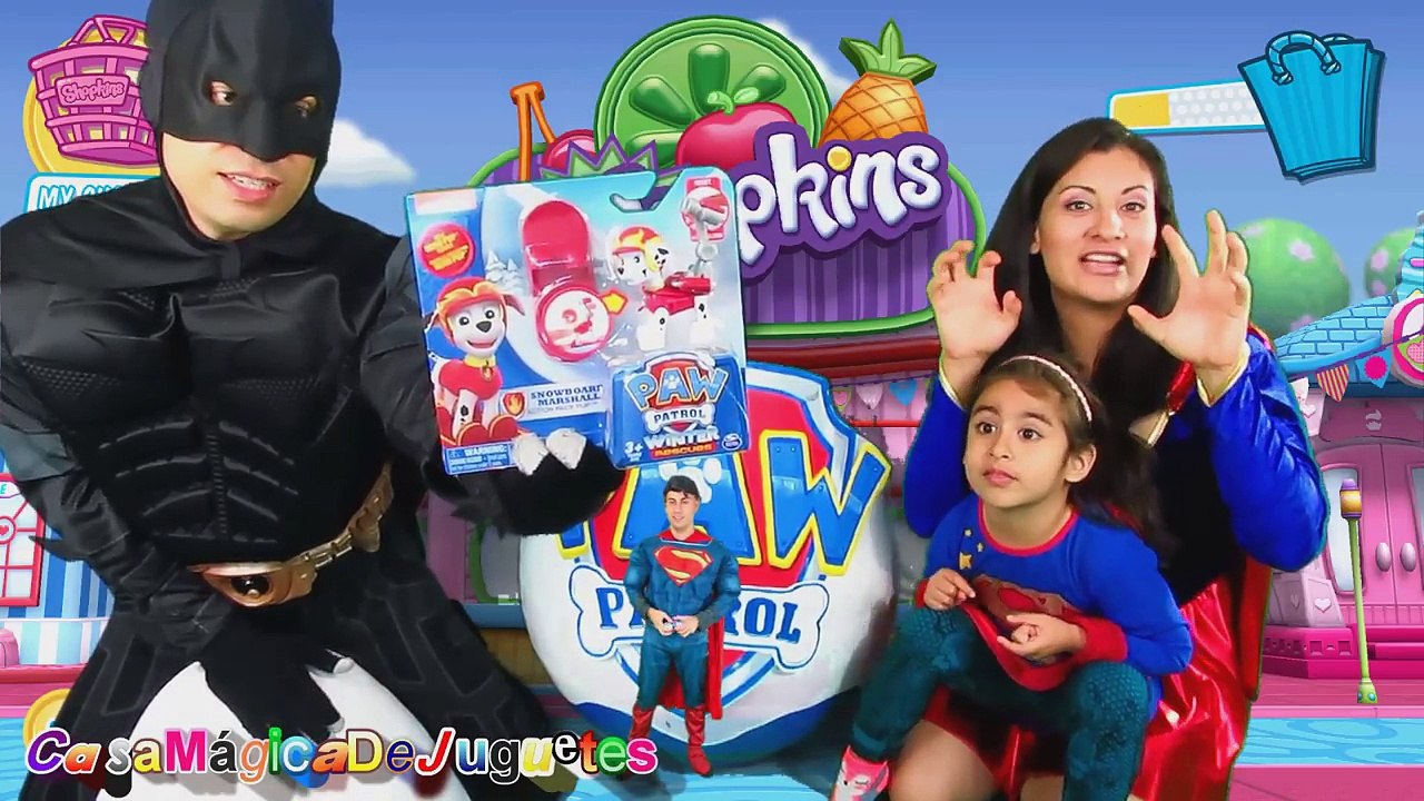 Huevo Sorpresa de la Patrulla Canina Mas Grande Del Mundo con Batman vs Superman vs Batichicas
