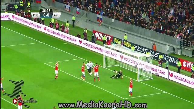 اهداف مباراة الارجنتين وروسيا 1-0 ◄ مباراة ودية 11-11-2017 [ شاشة كاملة HD720P ]