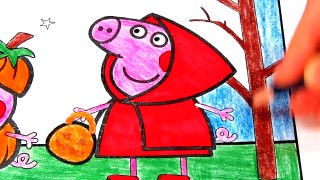 Peppa Pig and George Best Christmas Coloring Book Pages Video For Kids