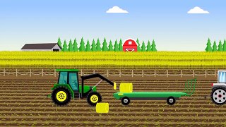 Praca Na Farmie Traktorek Orze Pole Bajki Dla Dzieci
