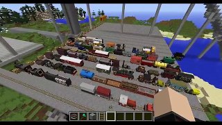 Гайд по моду TrainCraft для minecraft #1 Обзор поездов и вагонов [Трэинкрафт]
