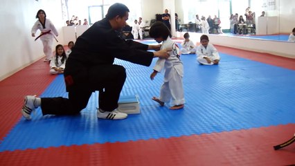 3-Year-Old Tries to Break Board in Taekwondo | Taekwondo Kid