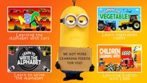 ABC | COLORS | NUMBERS | FRUITS with Cars and Monster Trucks / Learning Fun educational
