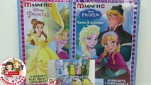 HUGE Disney Princess Magnetic Paper Dolls Tin Frozen Elsa Anna Ariel Rapunzel Belle Tiana