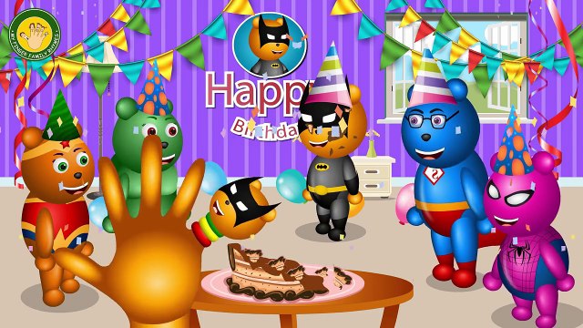 Mega Gummy Bear Superheroes Crying Crashed Thomas Train Finger Family| Superheroes Nursery Rhymes