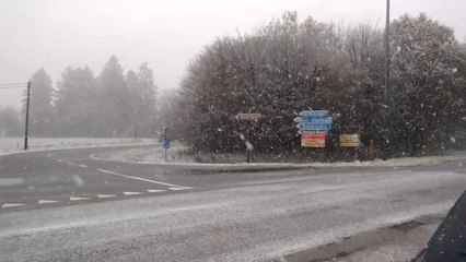 Les premiers flocons sont tombés dans les Fagnes ce 12 novembre 2017