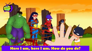 Superheros Finger Family collection | Superheros learn colors with Bike Toys Finger Family Rhymes