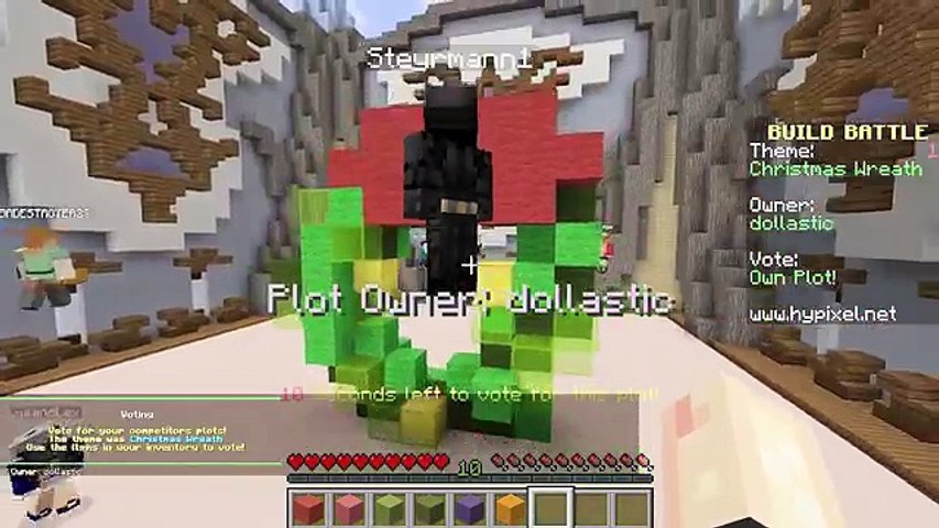Christmas Build Battle With Chad Alan On Hypixel Minecraft