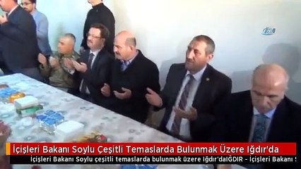 İçişleri Bakanı Soylu Çeşitli Temaslarda Bulunmak Üzere Iğdır'da