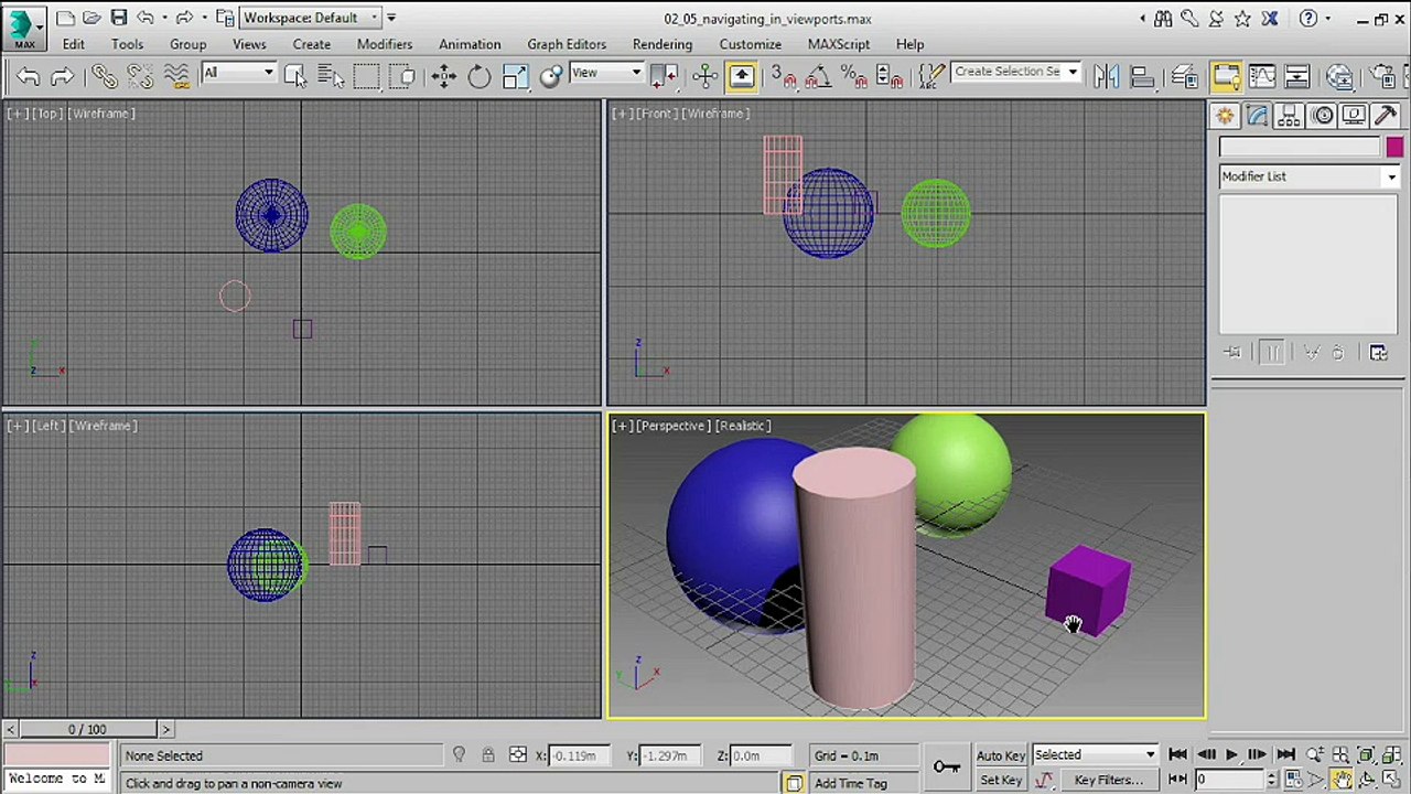 3ds max beginner tutorials | navigating