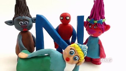 Baby SpongeBob Learn ABC In Real Superhero Baby Life Episodes Play Doh Cartoon Animation