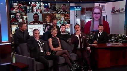 The Cast of Marvels Avengers Take Fan Questions From The Wall Of America