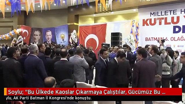Soylu: Bu Ülkede Kaoslar Çıkarmaya Çalıştılar, Gücümüz Bu Salonlar Oldu