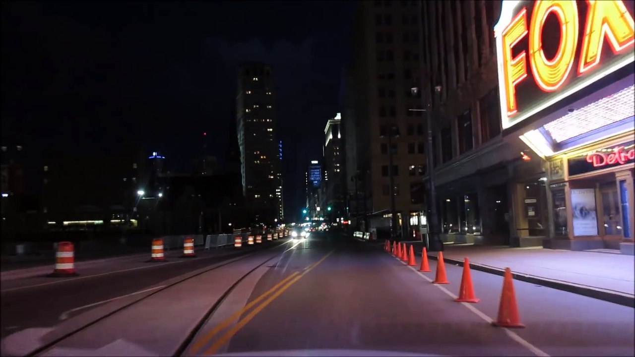 DOWNTOWN DETROIT M1 RAIL NEARLY COMPLETE  WOODWARD AVE