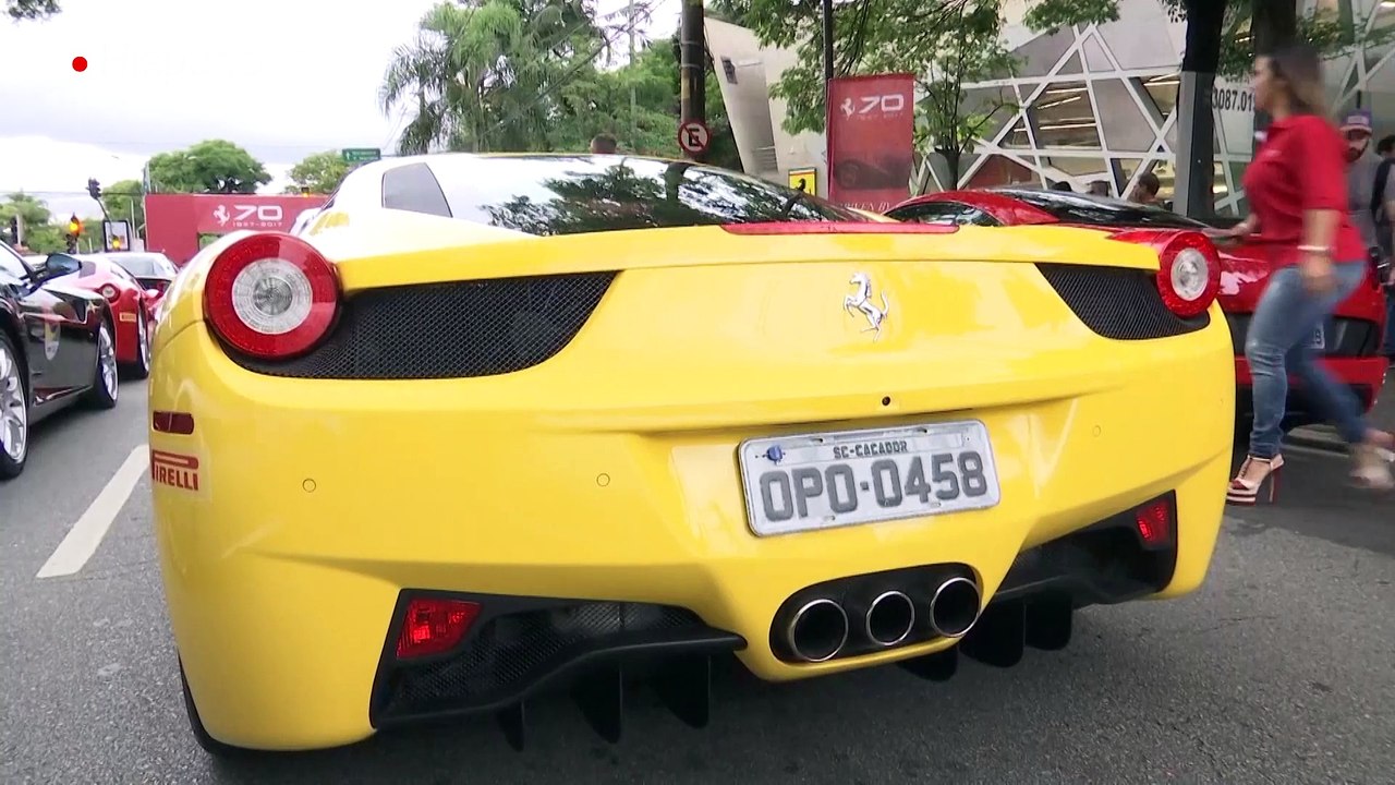 Ferrari y Santander brasil celebran los 70 años de la Scuderia en Sao Paulo
