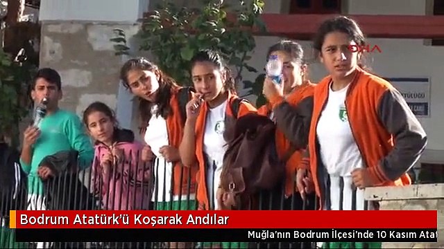 Bodrum Atatürk'ü Koşarak Andılar