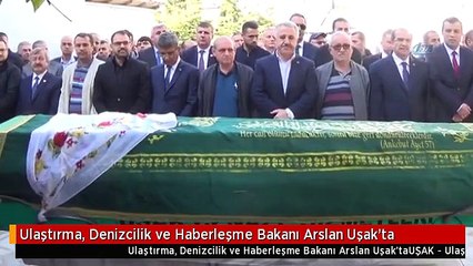 Ulaştırma, Denizcilik ve Haberleşme Bakanı Arslan Uşak'ta