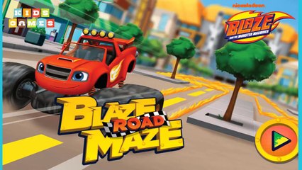 Nickelodeon Games to play online 2017 ♫Blaze Road Maze♫ Kids Games