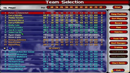 Ultimate Soccer Manager 98/99 gameplay (PC Game, 1999)