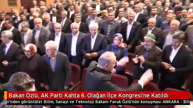 Bakan Özlü, AK Parti Kahta 6. Olağan İlçe Kongresi'ne Katıldı