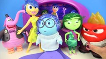 INSIDE OUT 6 CHARACTERS GLITTER GLOBES How to Disgust Fear Joy Sadness Anger Bing Bong Disney Toys